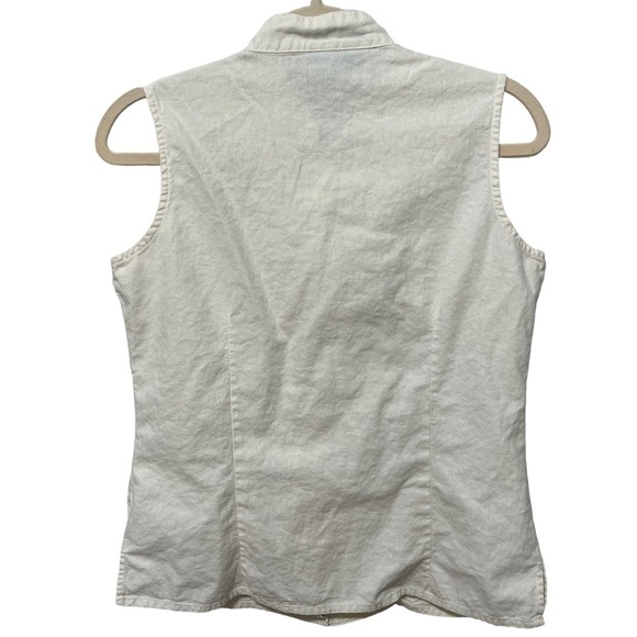 Women’s Linen Asian Style Blouse Size Small - Picture 2 of 7